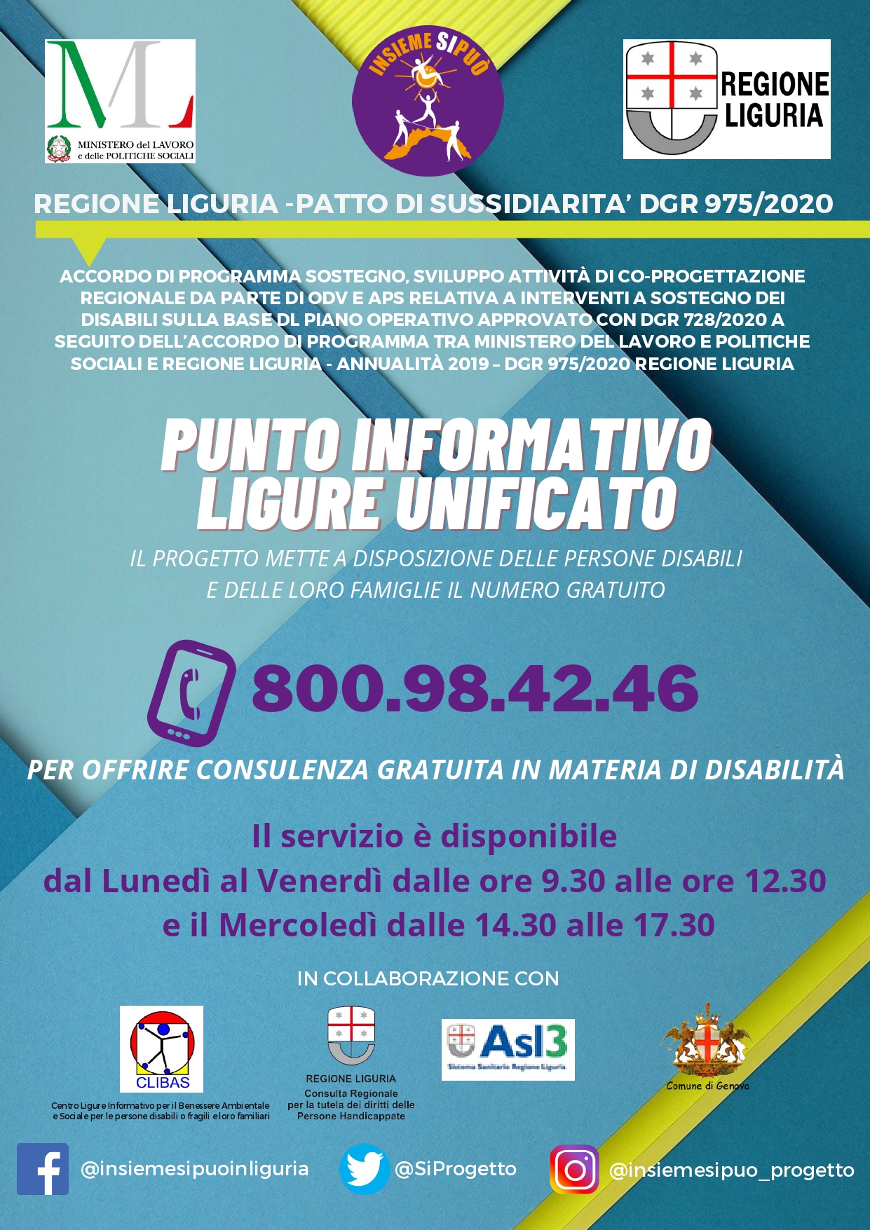 Punto Informativo Ligure per i Disabili – APERTO