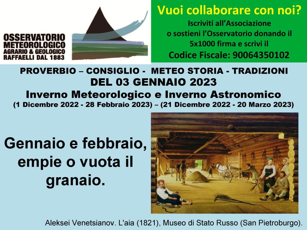 Proverbio del 03 Gennaio 2023