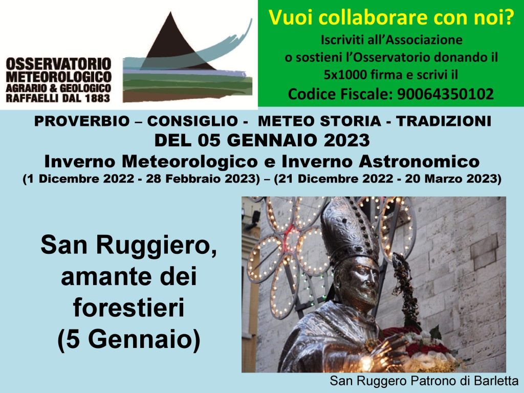 Proverbio del 05 Gennaio 2023