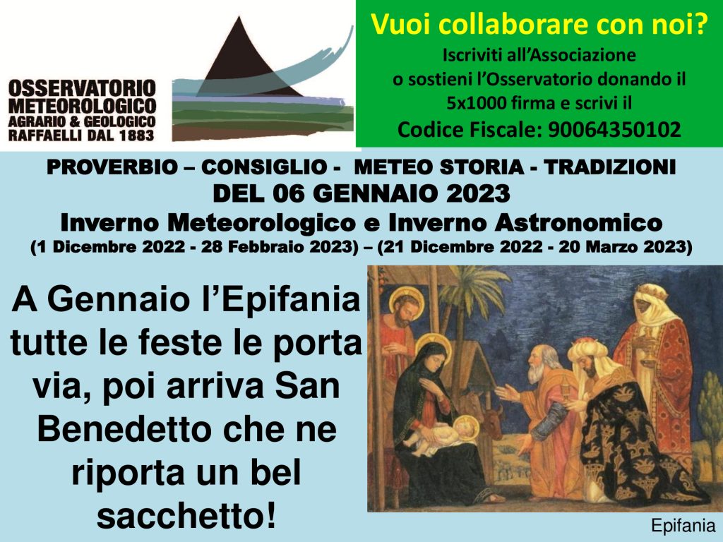 Proverbio del 06 Gennaio 2023
