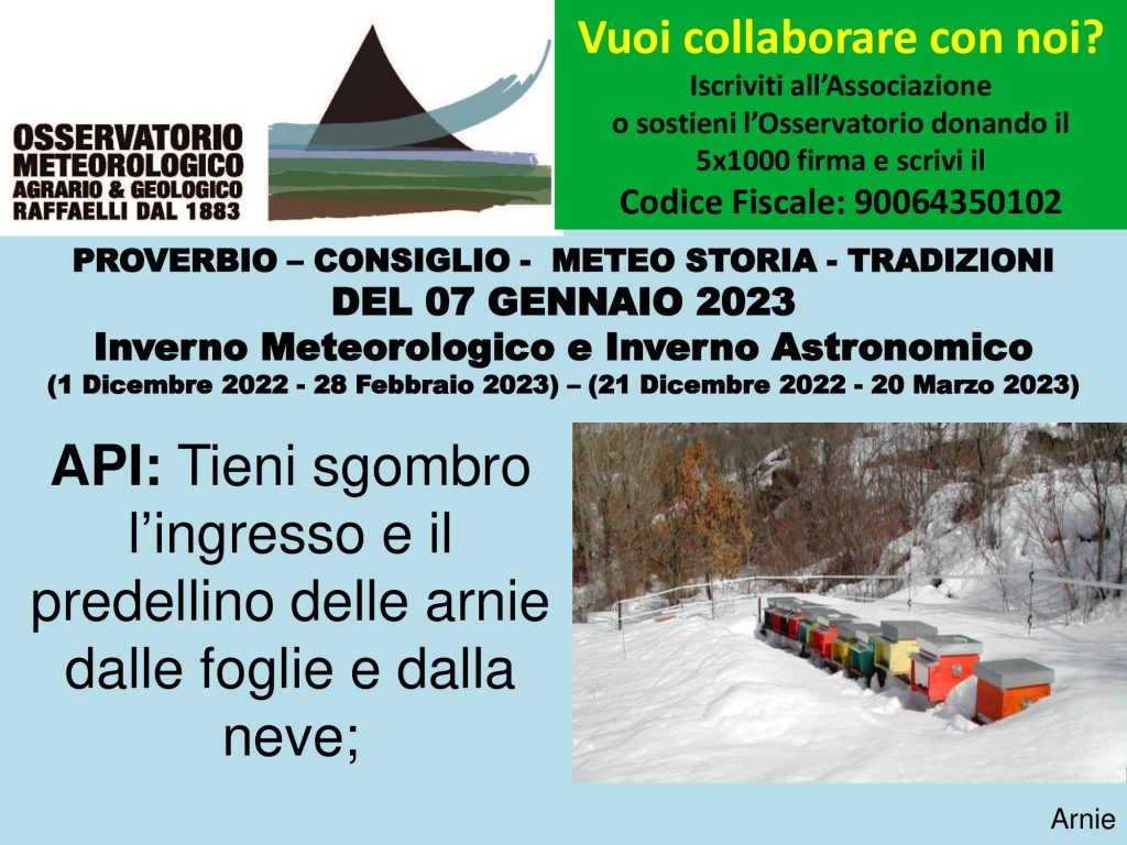 Proverbio del 07 Gennaio 2023