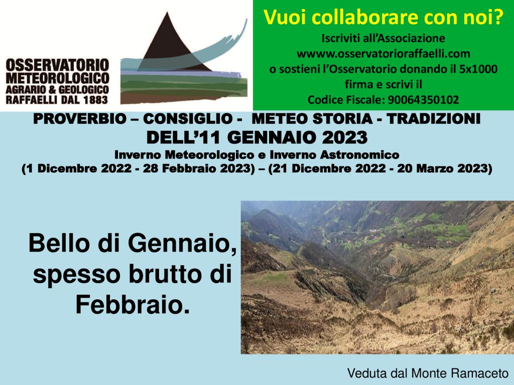 Proverbio del 11 Gennaio 2023
