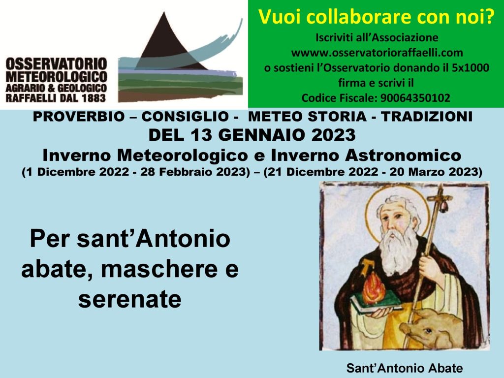 Proverbio del 13 Gennaio 2023