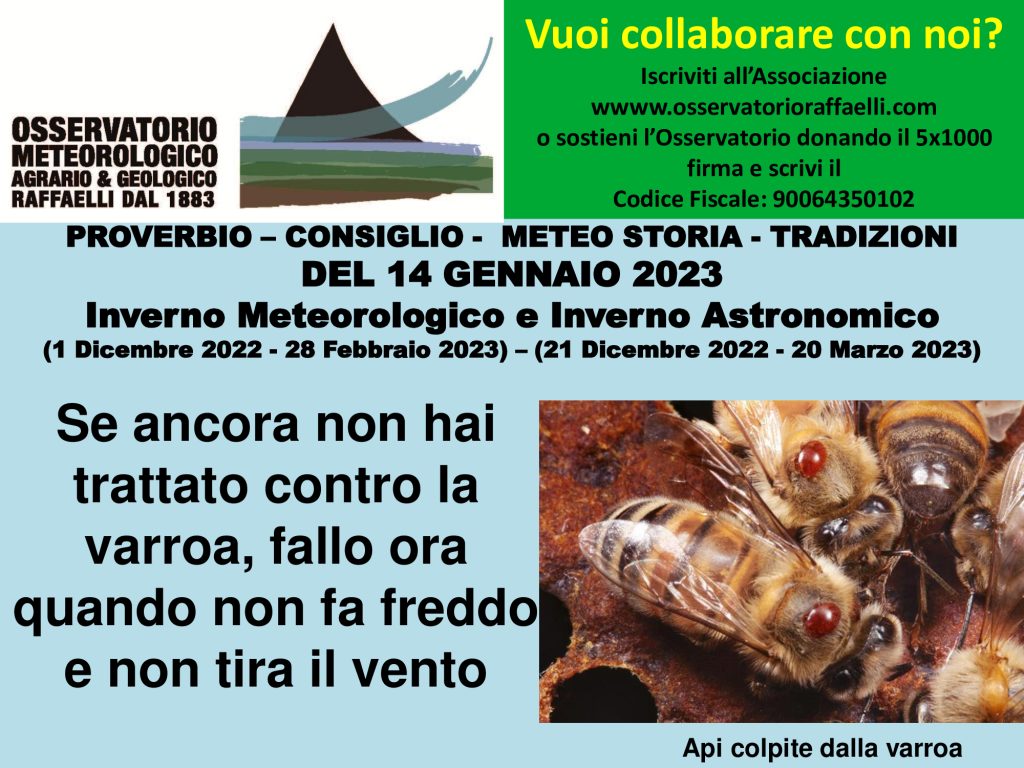 Proverbio del 14 Gennaio 2023