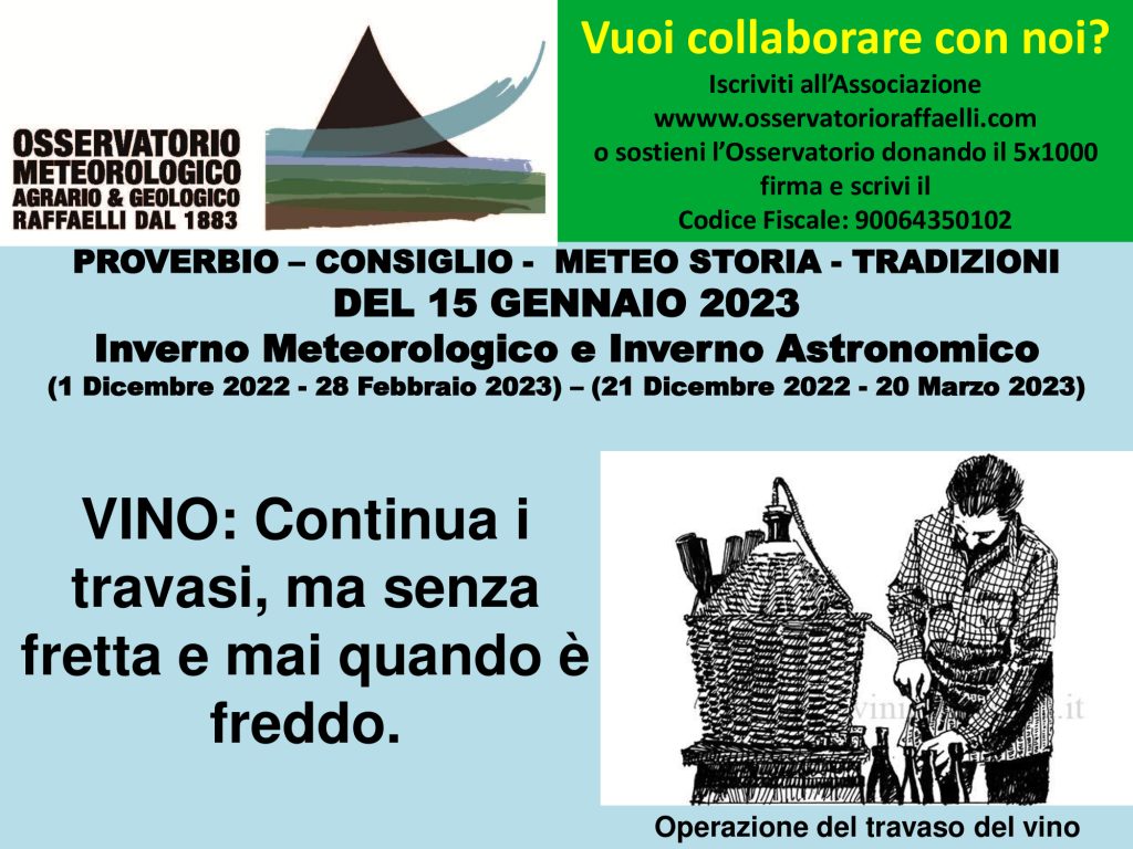Proverbio del 15 Gennaio 2023