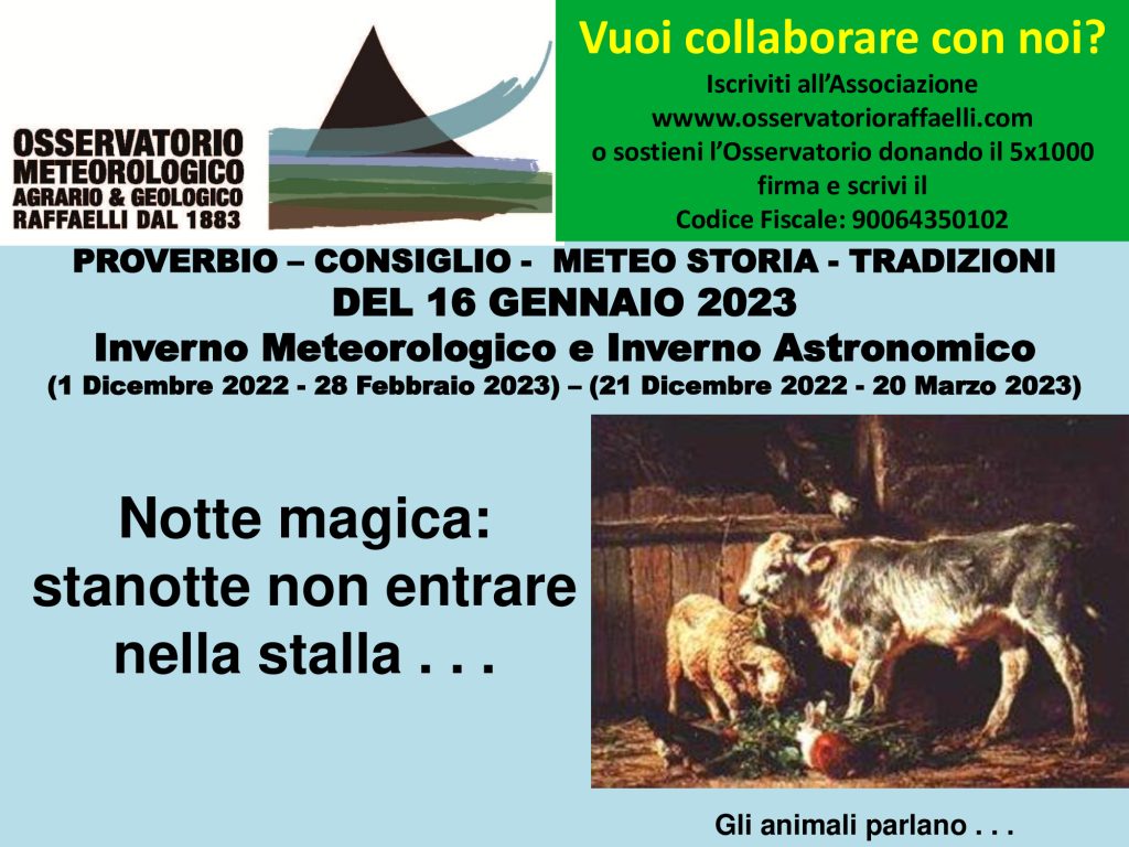 Proverbio del 16 Gennaio 2023