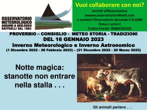Proverbio del 16 Gennaio 2023