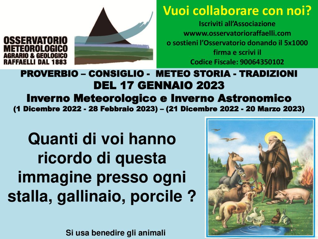 Proverbio del 17 Gennaio 2023