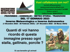 Proverbio del 17 Gennaio 2023
