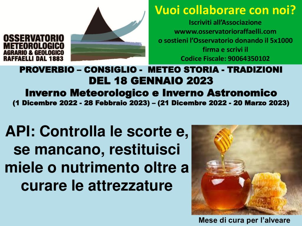 Proverbio del 18 Gennaio 2023