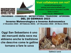 Proverbio del 20 Gennaio 2023