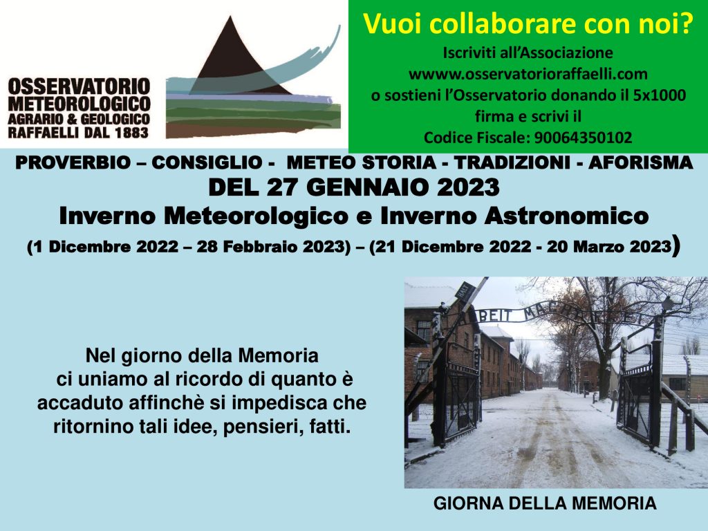 Proverbio del 27 Gennaio 2023