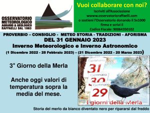 Proverbio del 31 Gennaio 2023
