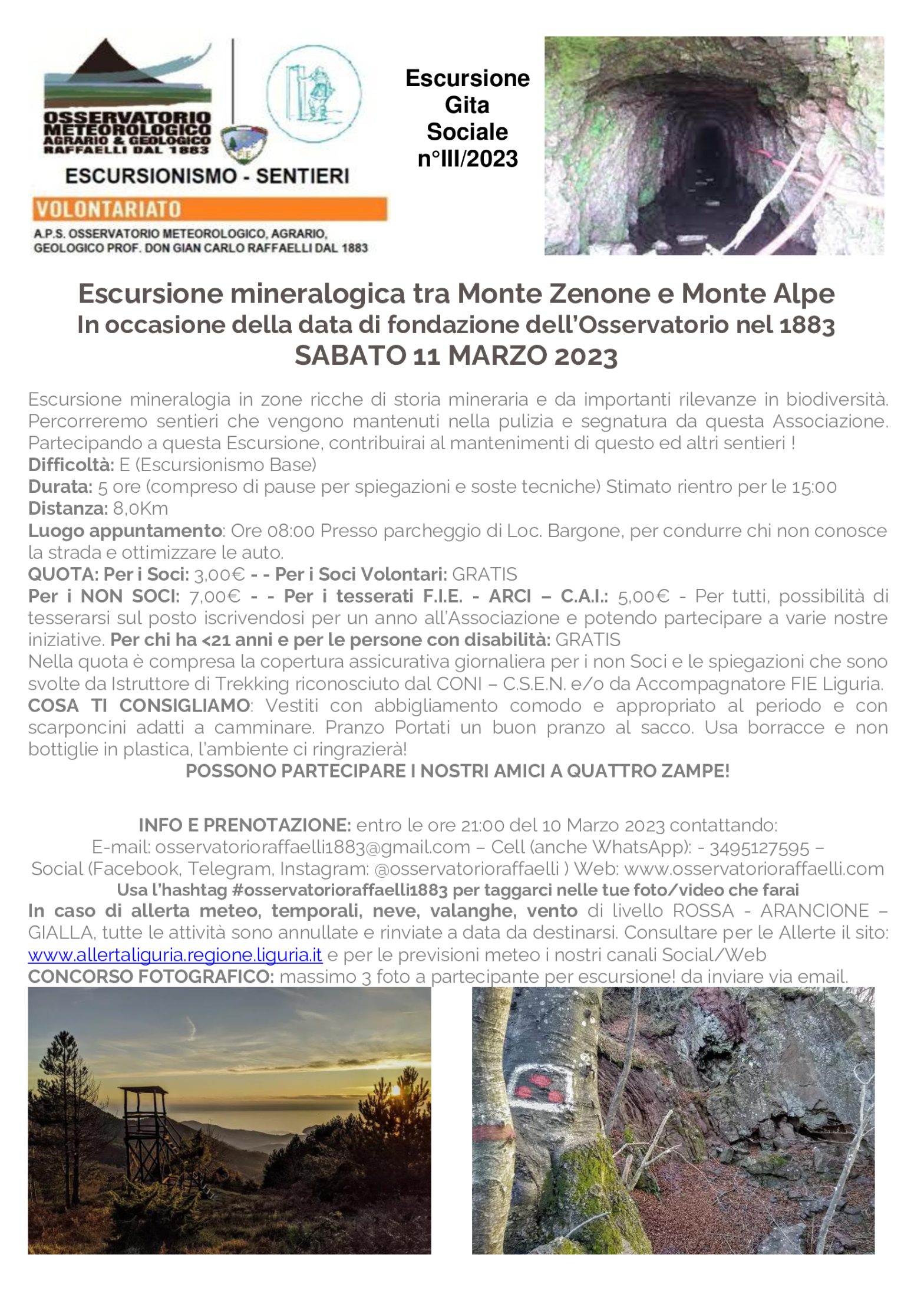 Escursione giro ad Anello del Monte Zenone e Monte Alpe