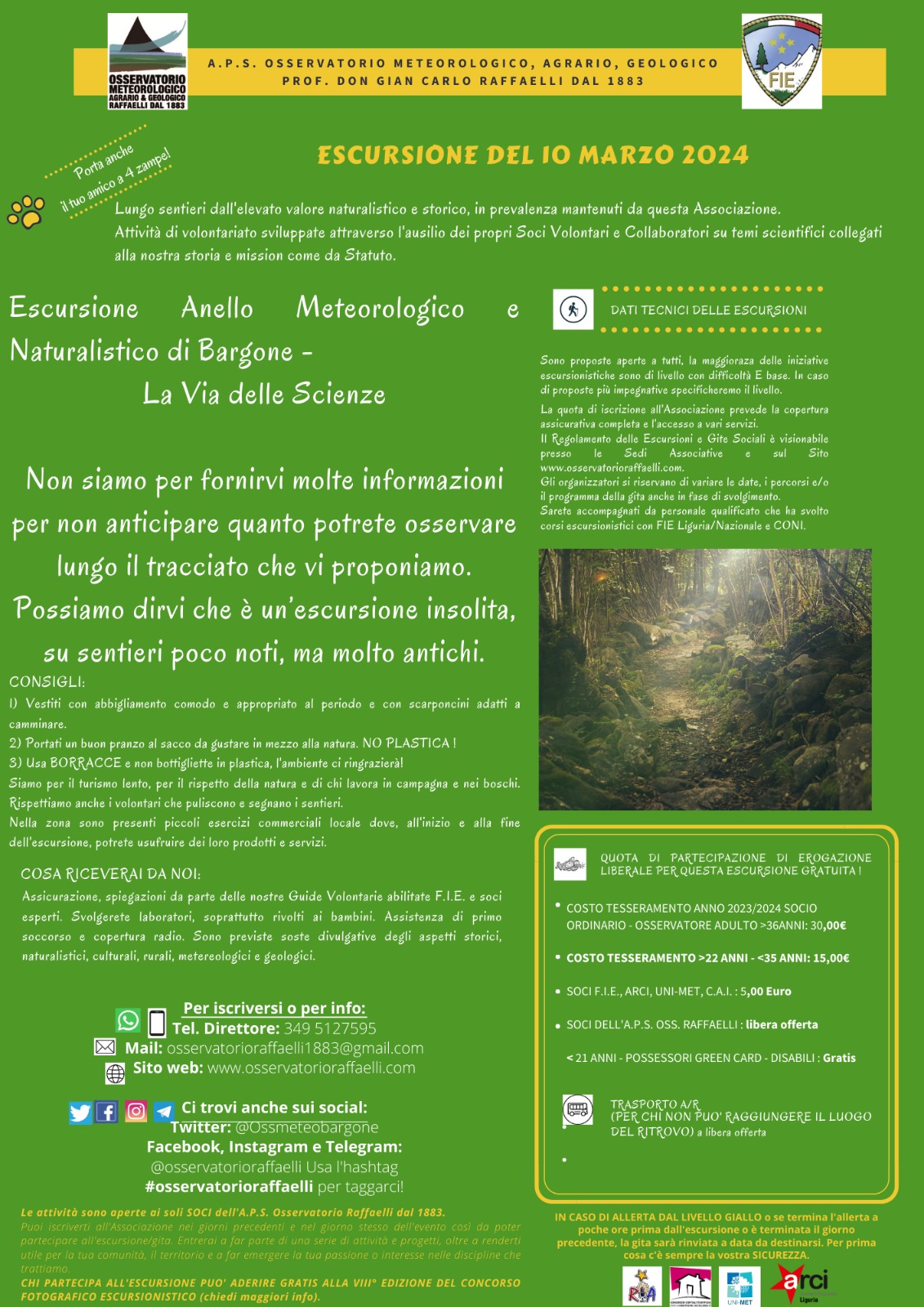 Anello di Bargone Escursione del 10 Marzo 2024