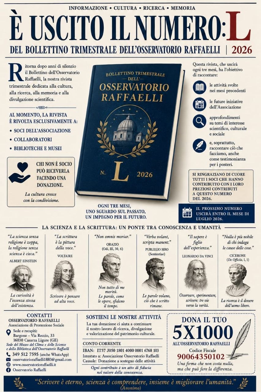 Locandina Bollettino Osservatorio nL del 2026